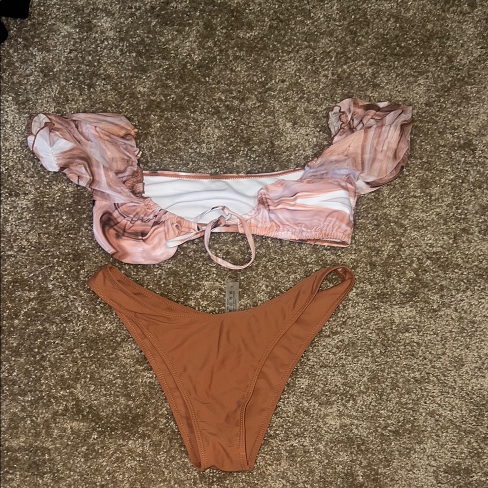 SHEIN Swirl Print Bikini Set